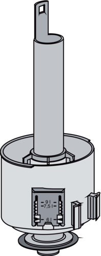 Odtočni ventil SANIT, za kotni WC splakovalnik 927 (delta)