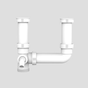 Odtočni priključek SANIT, ekscentrični, 2xAR G1 1/2xG1 1/2x285